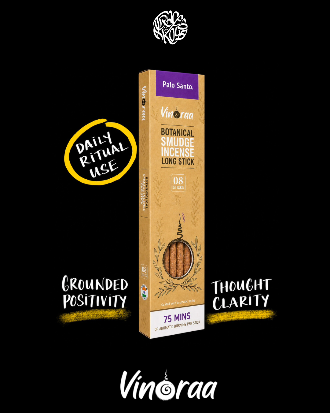 Palo Santo | 8 Sacred Natural Incense Sticks |