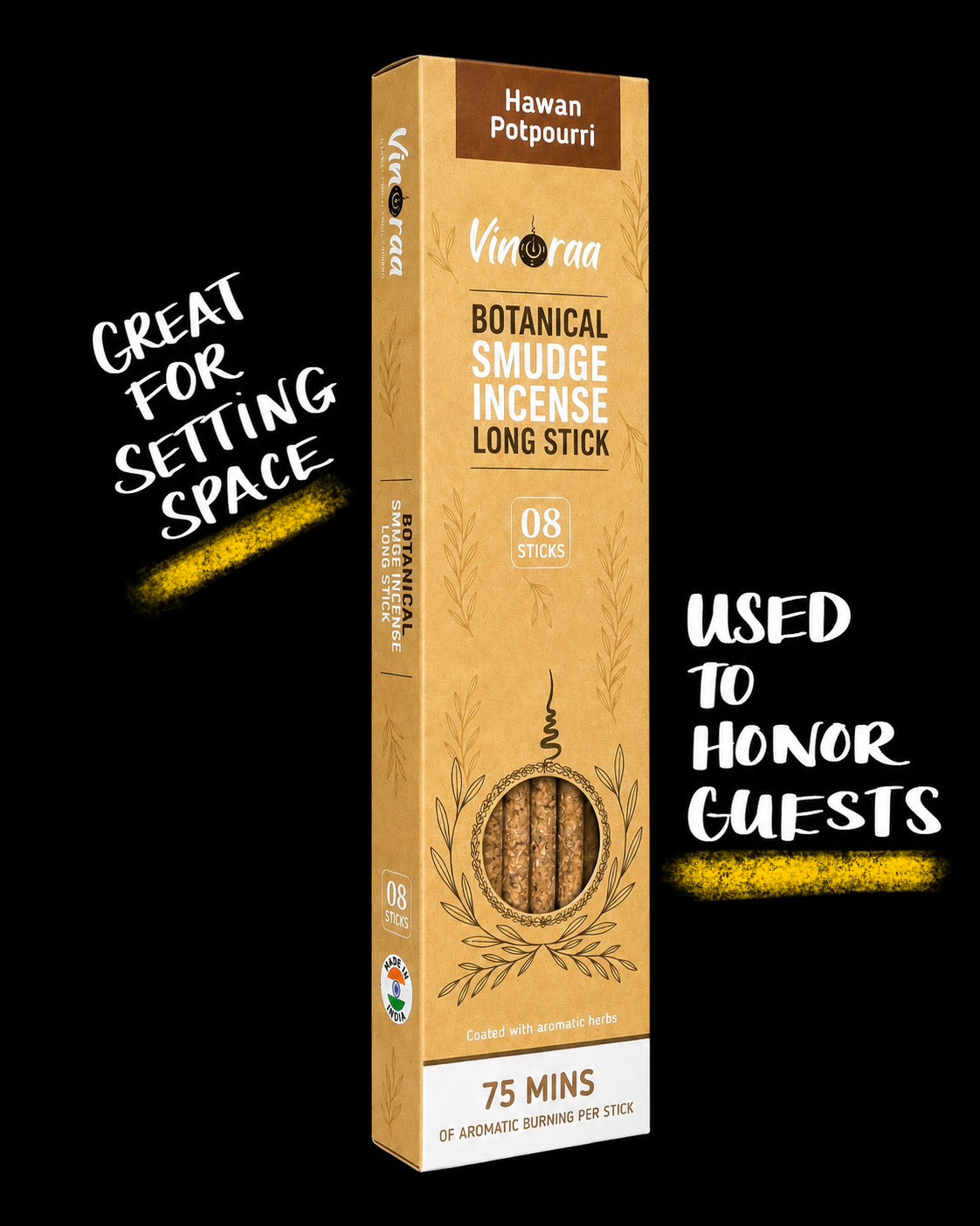 Hawan Potpourri | 8 Sacred Natural Incense Sticks |