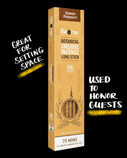 Hawan Potpourri | 8 Sacred Natural Incense Sticks |